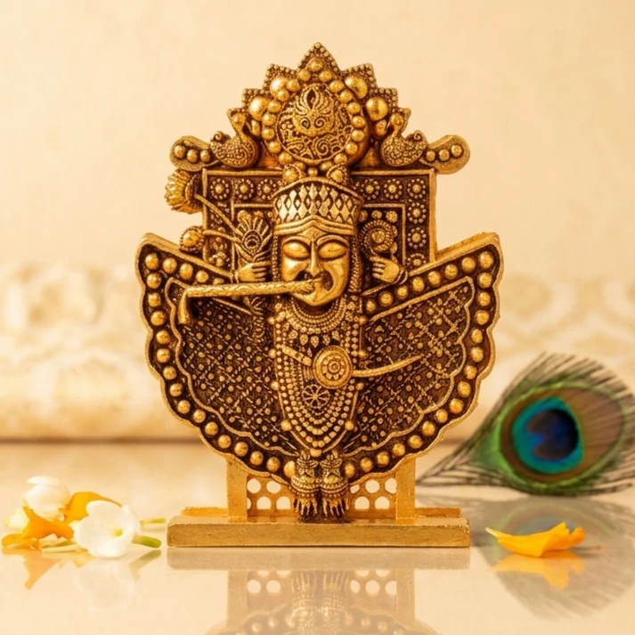 Gold Plated Sanwariya Seth Ji Idol
